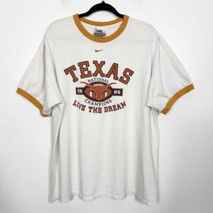Vintage Texas Live The Dream National Champions 2005 T-Shirt Extra Large